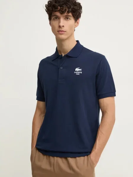 Lacoste polo de marin cu imprimeu albastru
