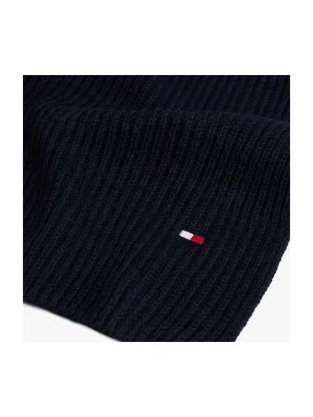 Fular Tommy Hilfiger Flag Bleumarin albastru