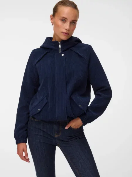 VERO MODA Geacă de primăvară-toamnă VMDEBRAZOA bleumarin