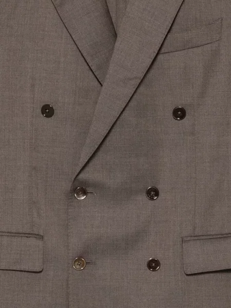 Costum Bagnoli Sartoria Napoli cu două rânduri de nasturi maro