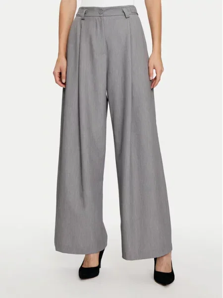 Imperial Штани палаццо Wide Leg сірий