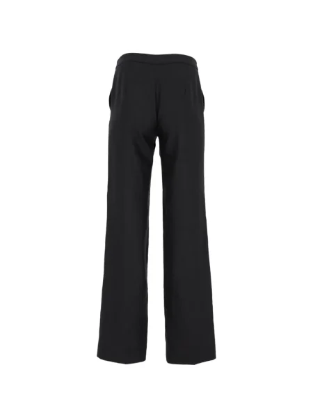 Pantaloni Max Mara cu picior lat negru