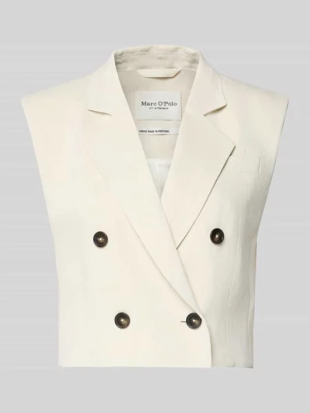 Kamizelka o kroju regular fit z mieszanki i lnu Marc O'polo