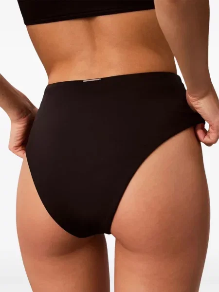 Bikini Calvin Klein Jeans cu talie înaltă negru