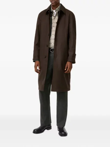 Lung reversibil palton Burberry maro