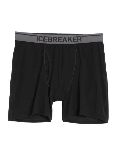 ICEBREAKER Boxeri M Anatomica Boxers wFly' negru