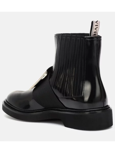 Botine chelsea Roger Vivier din piele negru