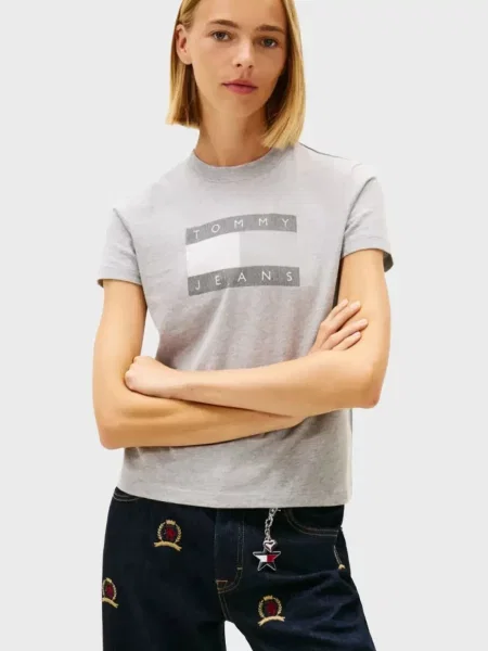 Футболка Tommy Jeans сіра