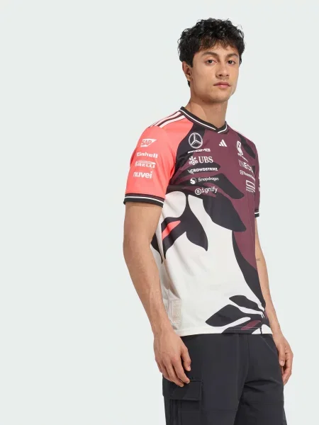 Футболка adidas бордовий