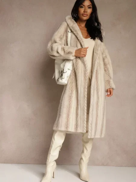 Palton Elrinrahne deschis bej