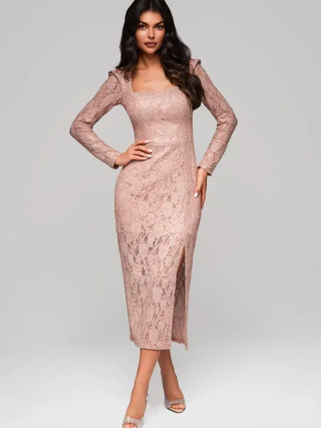 Rochie de seară Edoti roz