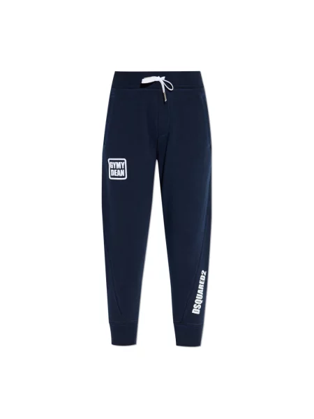 Spodnie dresowe Dsquared2 niebieskie