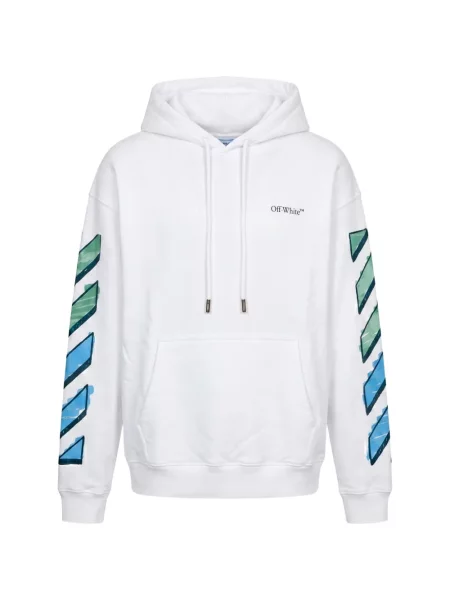 Hanorac cu glugă Off-white alb