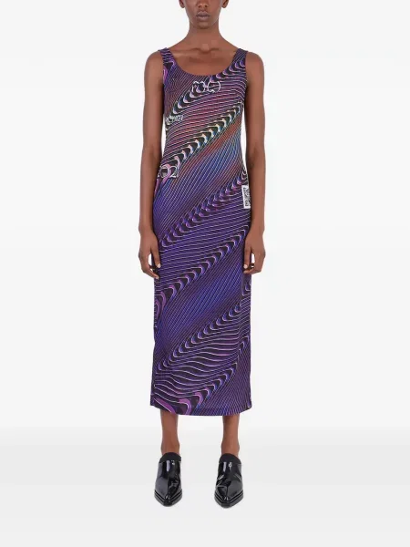 Rochie maxi Maisie Wilen fără mâneci violet