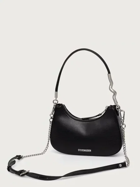 Кожаная сумка хобо Steve Madden
