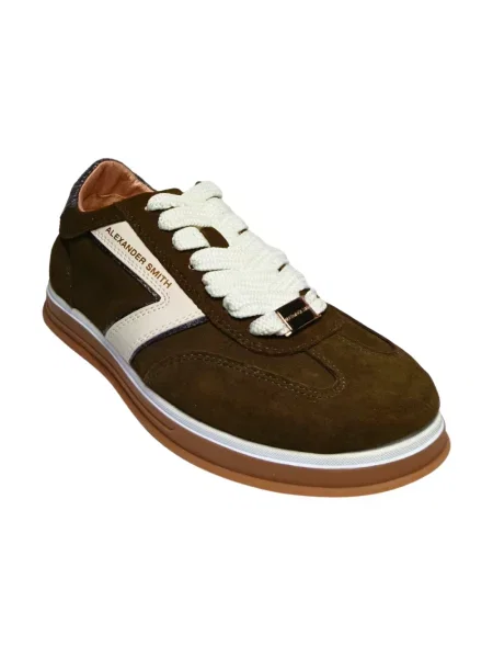 Sneakersy Alexander Smith zamszowe zielone