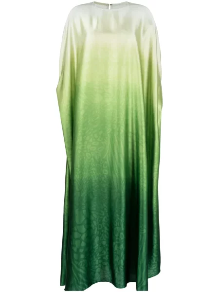 Rochie Bambah cu gradient de costum verde