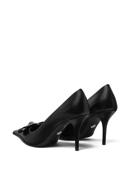 Pantofi cu toc Versace din piele negru