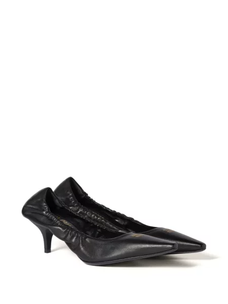 Pantofi cu toc Miu Miu din piele negru