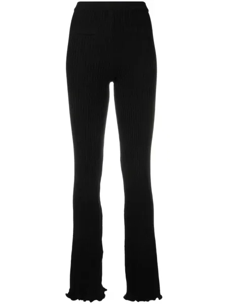 Pantaloni Paco Rabanne tricotate negru