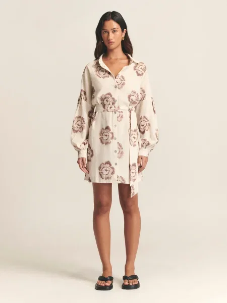 St MRLO Dolga srajca Bligh ecru rjava