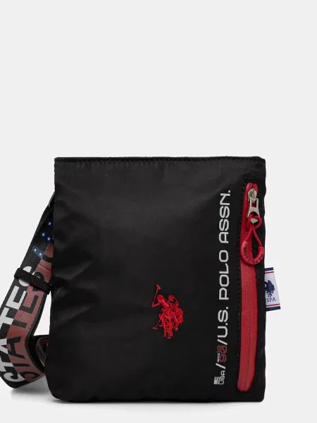 Чанта през рамо U.S. Polo Assn. Bozeman черно