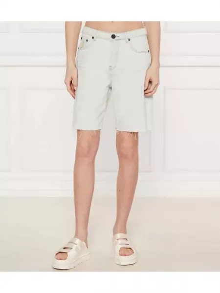 One Teaspoon De blugi pantaloni scurți LE CATS | Relaxed fit albastru
