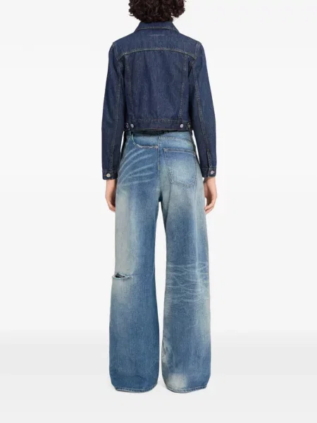 Blugi cu picior larg Mm6 Maison Margiela albastru