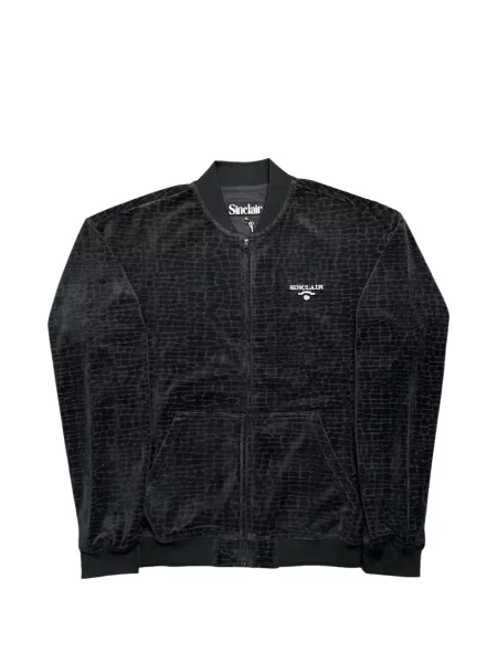 Geacă bomber Sinclair din velur negru
