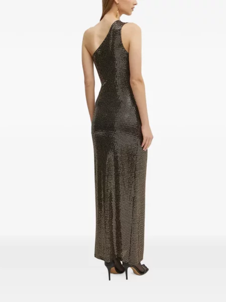 Rochie midi Morgan cu un umăr gol negru