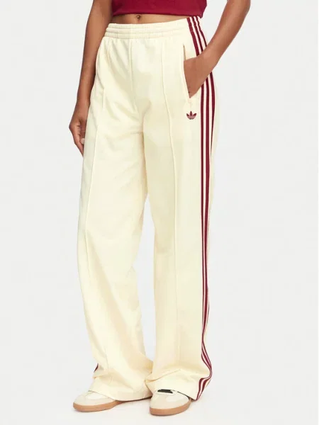 Adidas Spodnji del trenirke Firebird Loose Tracksuit Kremna