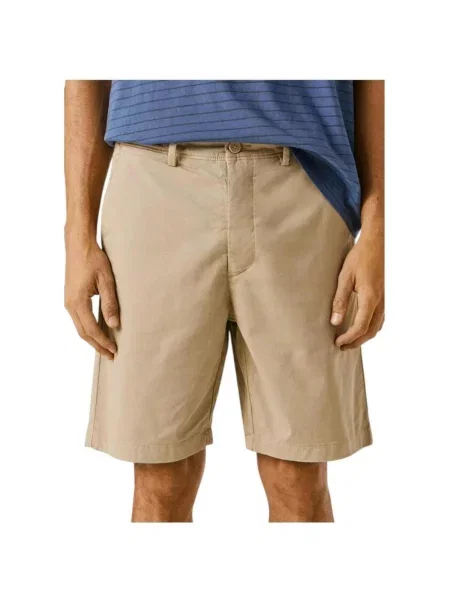 Džínové šortky Pepe Jeans béžové