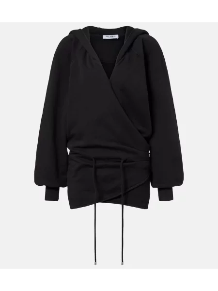 Rochie The Attico din jerseu de costum negru