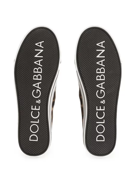 Sneakerși Dolce & Gabbana cu imagine din canvas