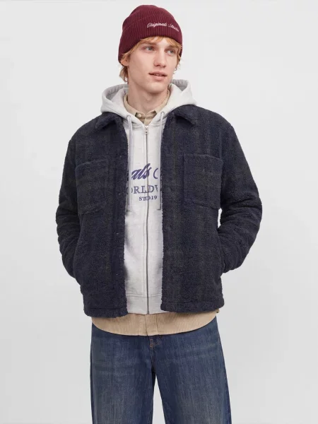 JACK & JONES Φθινοπωρινό και ανοιξιάτικο μπουφάν JORBLEECKER μαρέν / ανθρακί μπλε