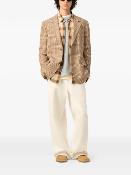 Pantaloni Ami Paris alb