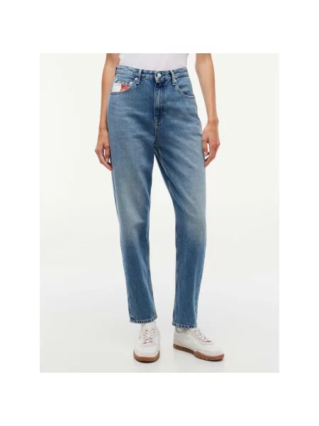 Blugi mom fit Tommy Jeans albastru