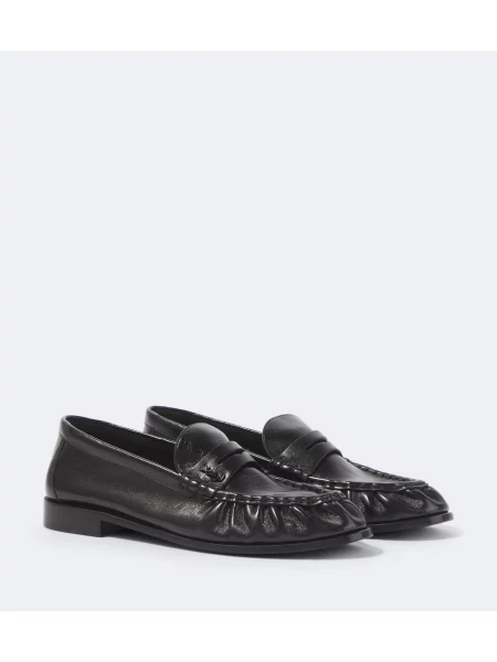 Pantofi loafer Saint Laurent din piele negru
