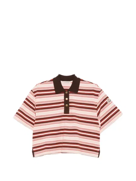 Scurt tricou polo Moncler roz