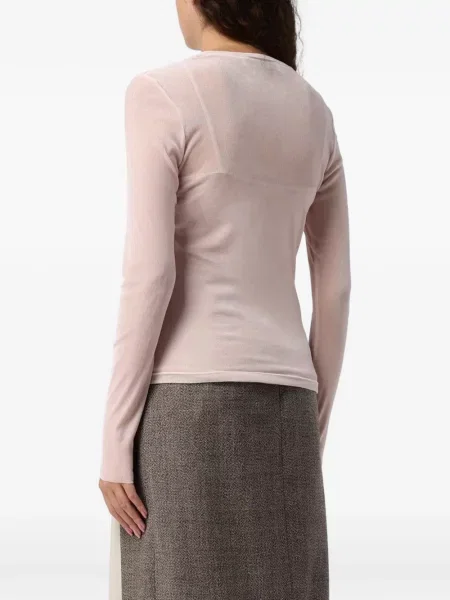 Lung tricou Tela roz