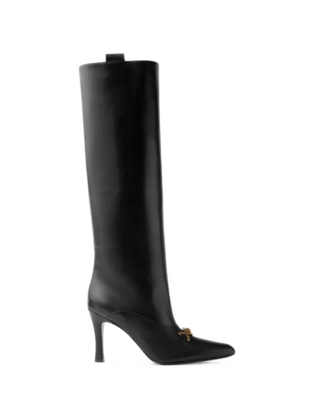 Botine Versace din piele negru