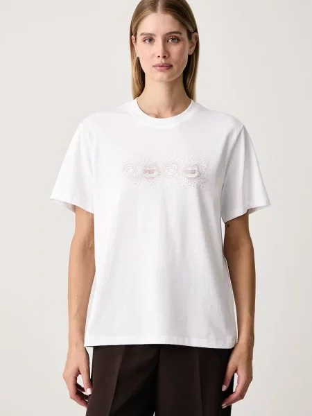 Karl Lagerfeld tricou pentru femei din alb
