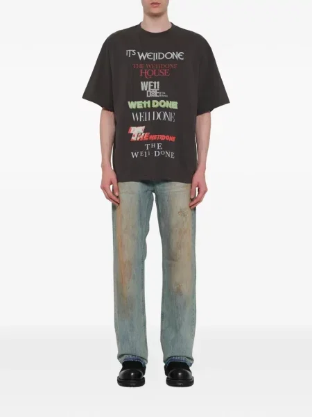 Tricou We11done cu autograf gri