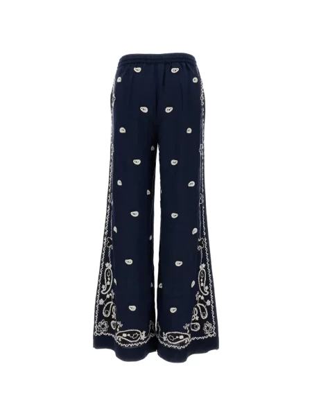 Pantaloni P.a.r.o.s.h. cu broderie albastru