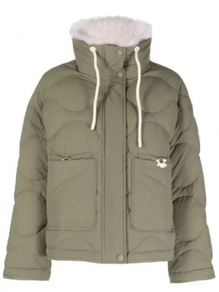 Pikowana kurtka Yves Salomon zielona