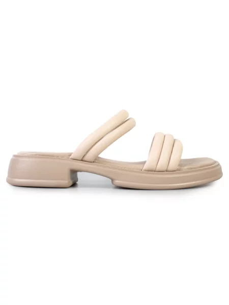 Шкіряні Шльопанці ModaMilano бежевий