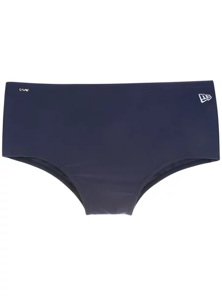 Slip de baie Amir Slama cu imprimeu tropical albastru