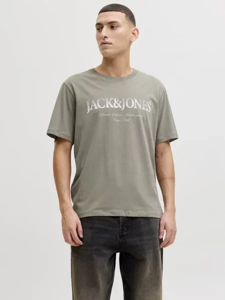 Jack & Jones Koszulka Mężczyźni jednolity S zielony