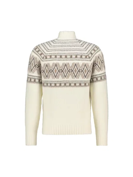 Sweter z golfem Gran Sasso beżowy
