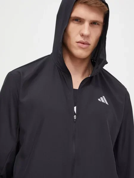 Демисезонная куртка Adidas Performance для бега черная